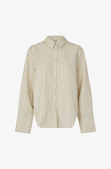 Phoebe Check Shirt in Cream