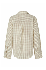 Phoebe Check Shirt in Cream