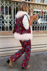 Tile Faux Fur Gilet
