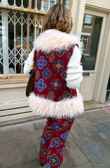 Tile Faux Fur Gilet