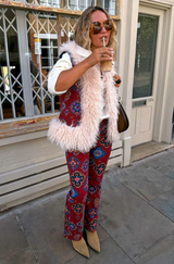 Tile Faux Fur Gilet