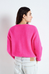 Vito Cardigan in Fluoro Pink