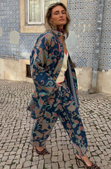 Paisley Barrel Leg Denim