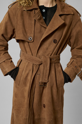 Tara Suede Trench