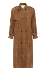 Tara Suede Trench