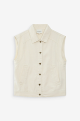 Vallonia Sleeveless  Creme Denim