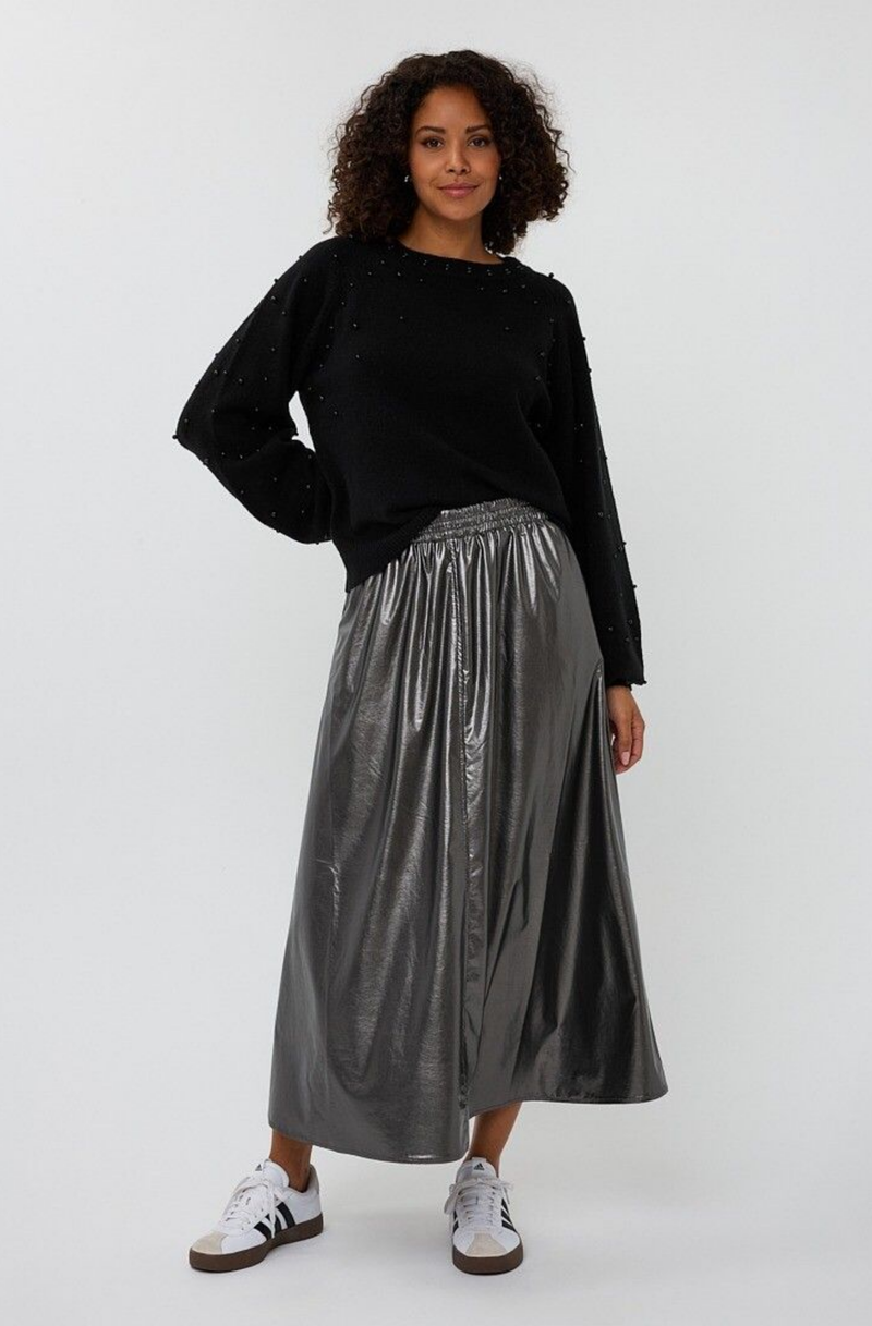 Cally Metallic Skirt