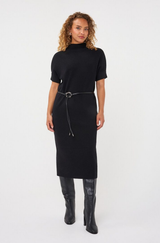 Anora Black Knit dress