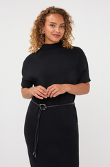 Anora Black Knit dress