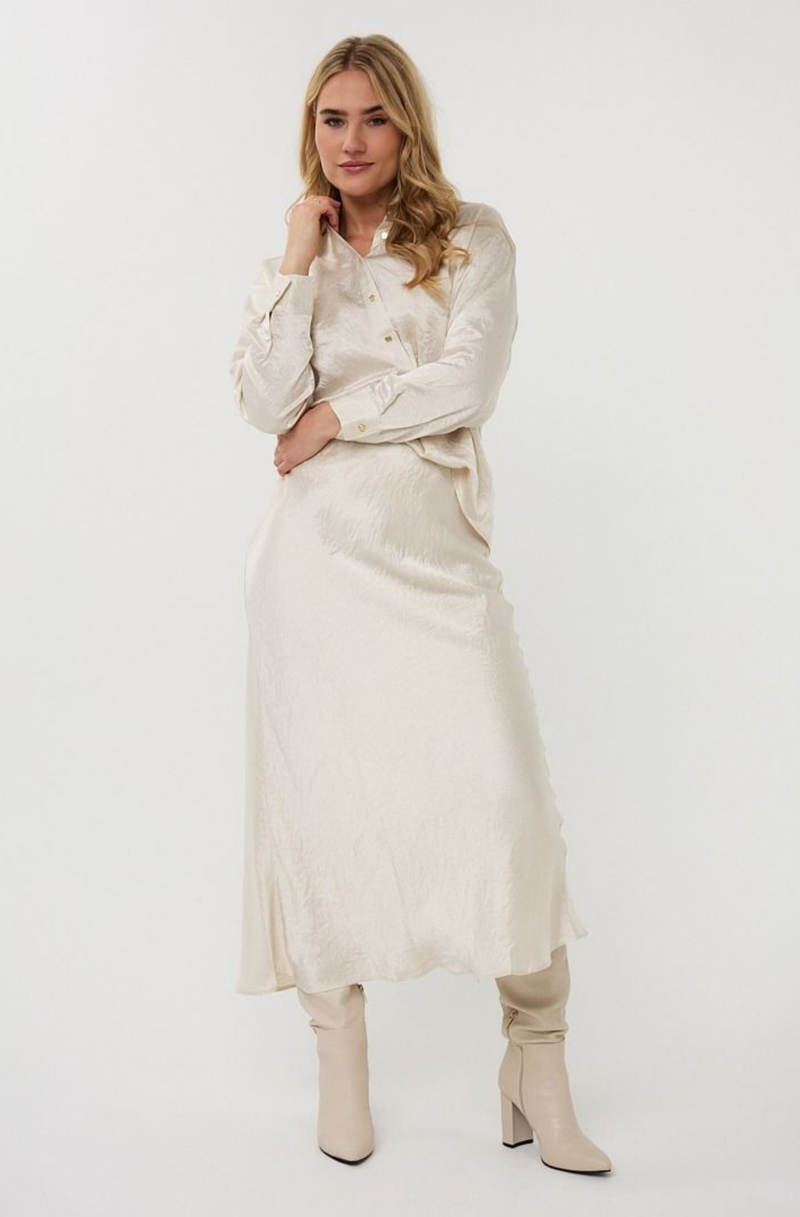 Ember Crinkle Satin skirt