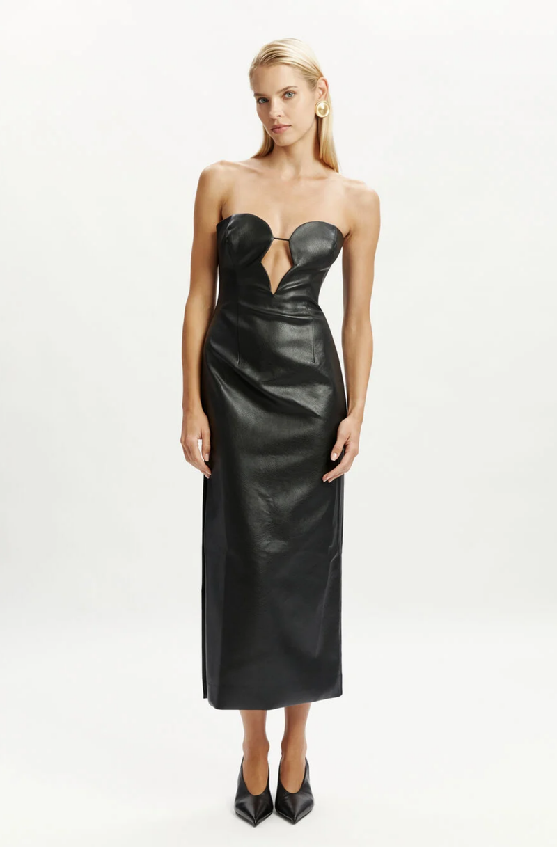 Eleni Vegan Leather Dress