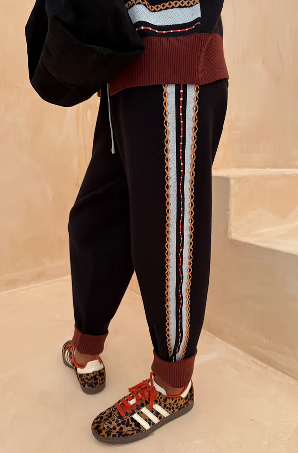 Geometric Knit Jogger