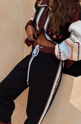 Geometric Knit Jogger