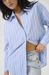 Kiona Striped Shirt Blue