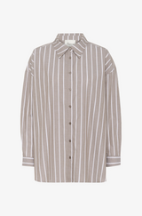 Kiona Striped Shirt Brown