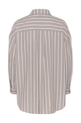 Kiona Striped Shirt Brown