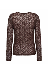 Barna O-Neck Blouse Brown
