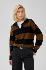 Jola Knit Polo Pullover