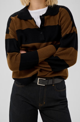 Jola Knit Polo Pullover