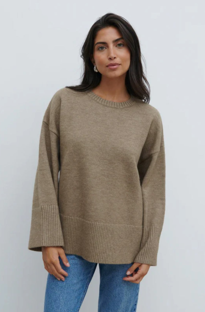 Finnity Slouchy Crew Neck Knit Jumper