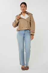 Frieda Cropped Trench