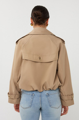 Frieda Cropped Trench