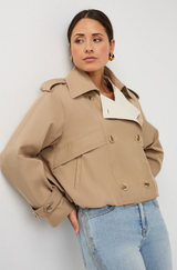 Frieda Cropped Trench