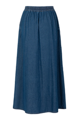 Ellis Denim Skirt Mid Blue