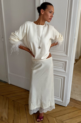 Flow Feather Knit Cream