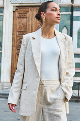 Lilah Linen Mix Blazer