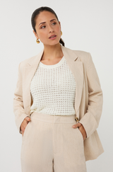 Lilah Linen Mix Blazer
