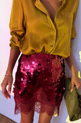 Maeva Sequin Skirt