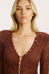 Zenia Long sleeve Midi