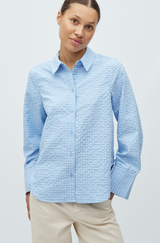Phoebe Check Shirt in Blue
