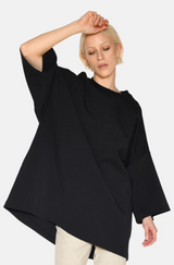 Norah Premium Sweatshirt Tee Black