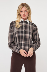Dila Check Blouse