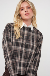 Dila Check Blouse