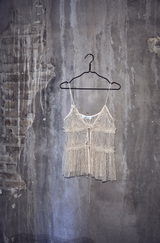 Lace Tie Top Creme