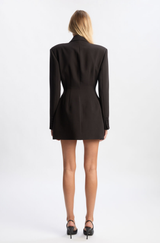 Serra Black Blazer Dress
