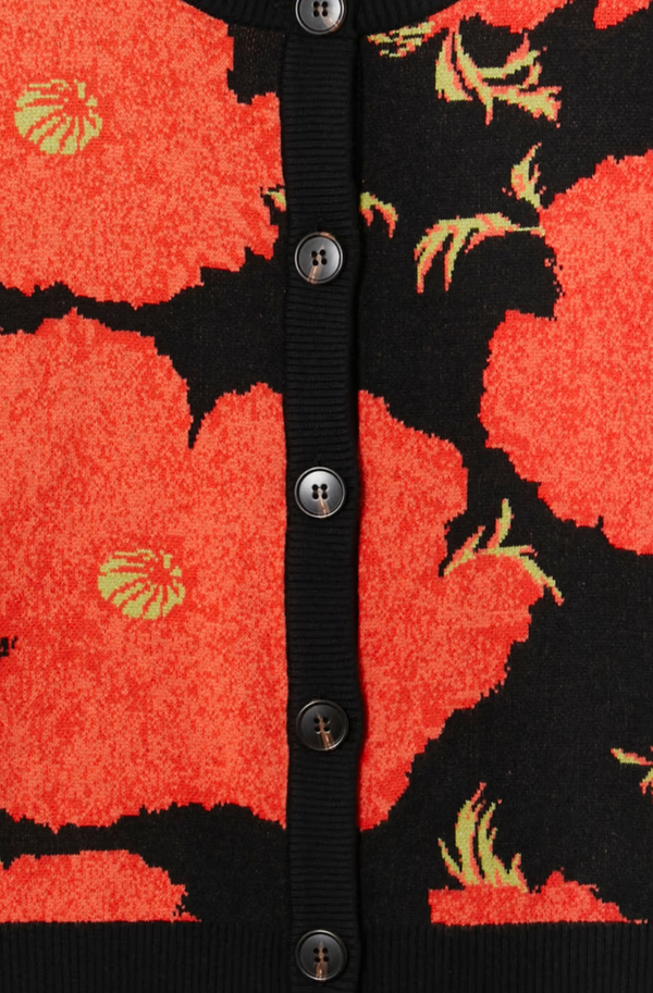Black Poppy Cardigan