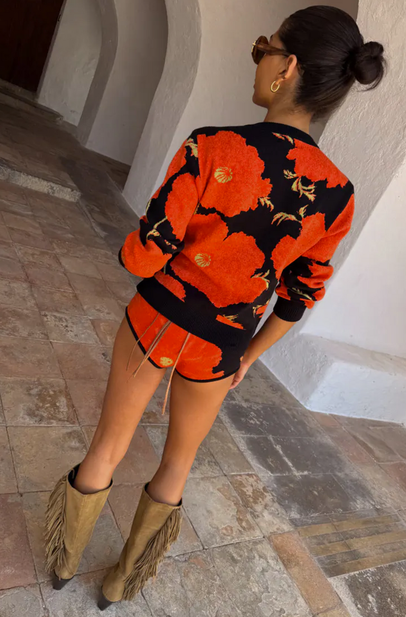 Black Poppy Cardigan