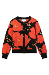 Black Poppy Cardigan