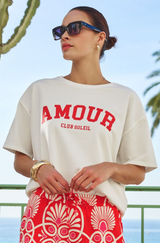 Rylee Red Varisity Tee