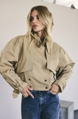 Franka Cropped Trench