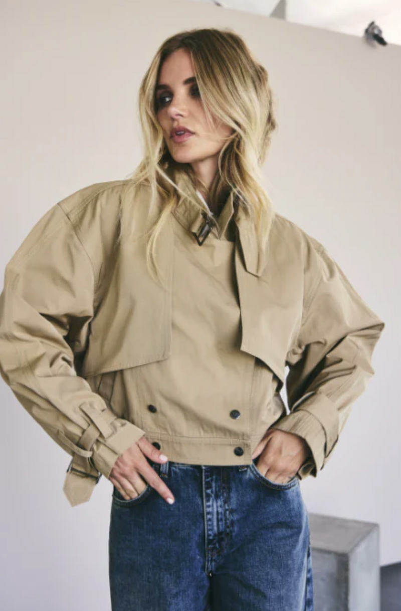 Franka Cropped Trench