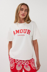 Rylee Red Varisity Tee