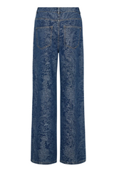 Dean cc denim wide pants