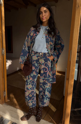 Paisley Barrel Leg Denim
