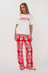 Rylee Red Varisity Tee