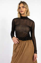 Eve Mesh Turtleneck